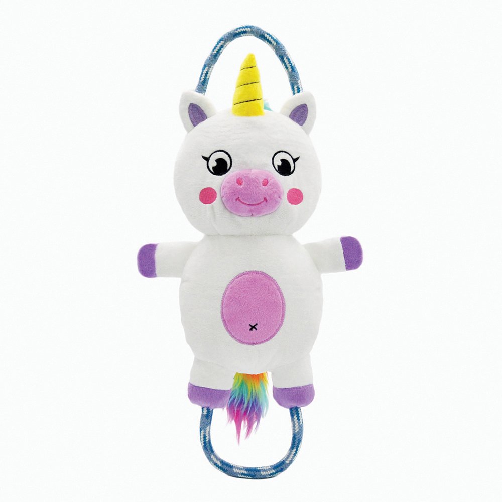 HUGSMART ROPE FUNZ DOG TOY FAIRYTALE UNICORN