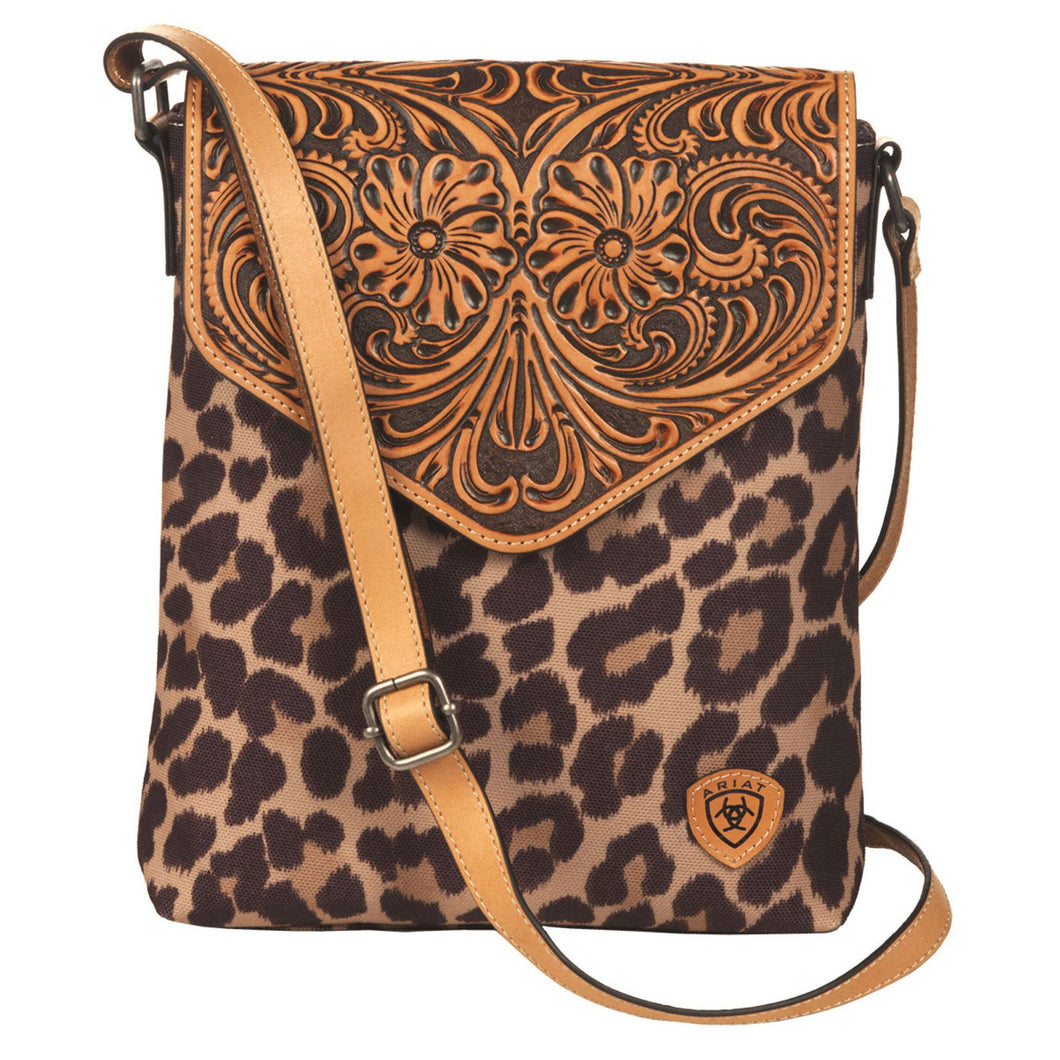 ARIAT LEOPARD CROSSBODY BAG