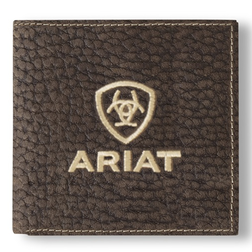 ARIAT BIFOLD WALLET BULLHIDE ARIAT EMBROIDERED