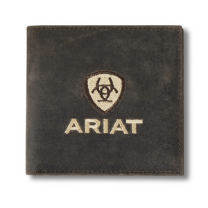 ARIAT BIFOLD WALLET CRAZY HORSE ARIAT EMBROIDERED