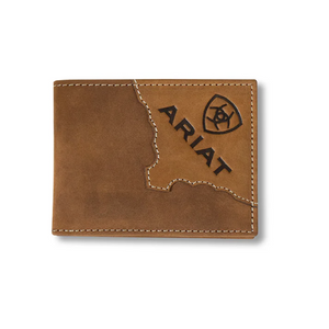 ARIAT BIFOLD WALLET TWO TONE LEATHER