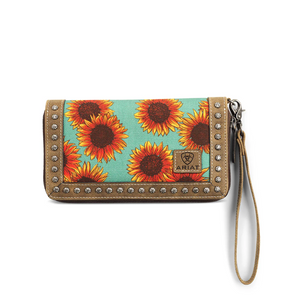 ARIAT CLUTCH WALLET - SUNFLOWER PRINT