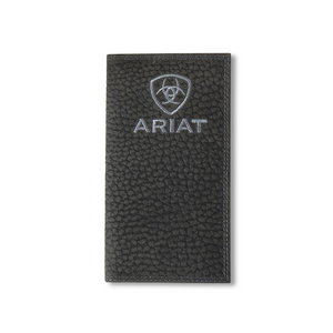 ARIAT RODEO WALLET BULLHIDE ARIAT EMBROIDERED LOGO