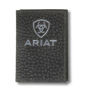 ARIAT TRIFOLD WALLET BULLHIDE ARIAT EMBROIDERED