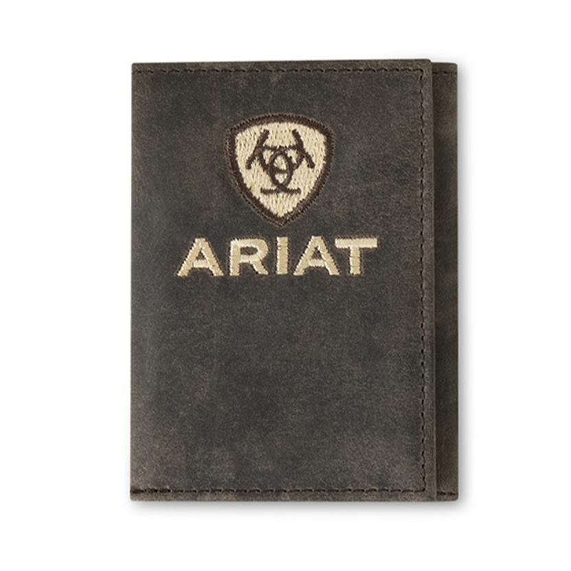 ARIAT TRIFOLD WALLET CRAZY HORSE ARIAT EMBROIDERED