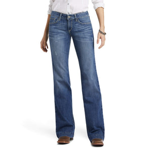 ARIAT WOMENS ELEANOR MID RISE WIDE LEG TROUSER