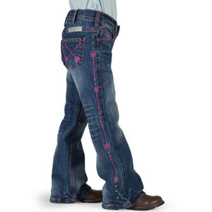 COWGIRL TUFF GIRLS PINK ARROWS JEANS