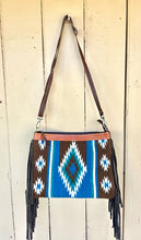 Load image into Gallery viewer, SMOOTH LIKE CACTUS - EVIE - BLUE BLANKET HANDBAG
