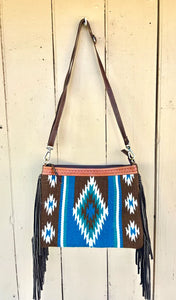 SMOOTH LIKE CACTUS - EVIE - BLUE BLANKET HANDBAG