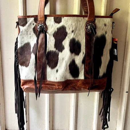 SMOOTH LIKE CACTUS - VIRGINIA WESTERN COWHIDE TOTE BAG