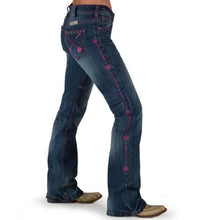 Load image into Gallery viewer, COWGIRL TUFF WOMENS PINK ARROWS JEANS
