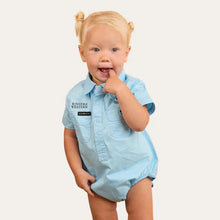 Load image into Gallery viewer, RINGERS WESTERN BABIES SHORT SLEEVE WORK SHIRT ROMPER
