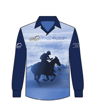 Load image into Gallery viewer, SADDLEWORLD NT LONG SLEEVE POLOCROSSE UV50 SHIRT
