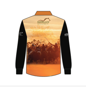 SADDLEWORLD NT LONG SLEEVE POLOCROSSE UV50 SHIRT