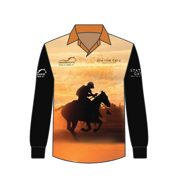 SADDLEWORLD NT LONG SLEEVE POLOCROSSE UV50 SHIRT