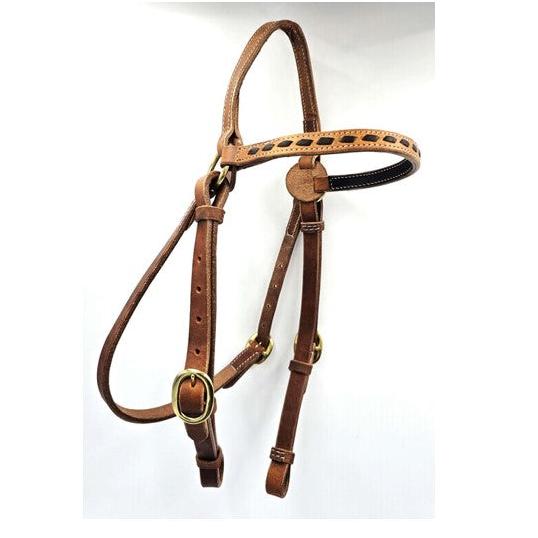 TOPRAIL BARCOO BRIDLE WITH BUCK STITCHED BROWBAND