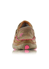 Load image into Gallery viewer, TWISTED X WOMENS PINK RIBBON PULL ON MOCS
