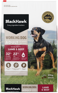 BLACK HAWK WORKING DOG LAMB & BEEF