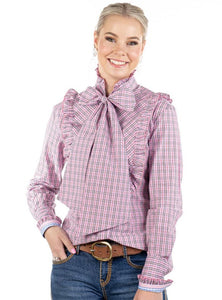 HITCHLEY & HARROW CHECK RANCH RANGE BOW TIE