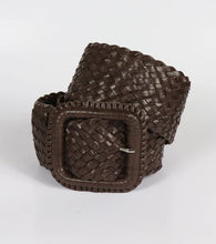 Load image into Gallery viewer, HITCHLEY &amp; HARROW PLAITED BELT WITH SQUARE BUCKLE
