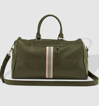 Load image into Gallery viewer, LOUENHIDE TAYLOR STRIPE WEEKENDER TRAVEL BAG
