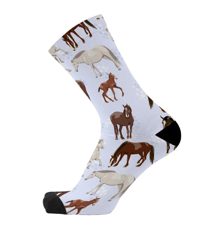 RED FOX SOCKS HORSING AROUND