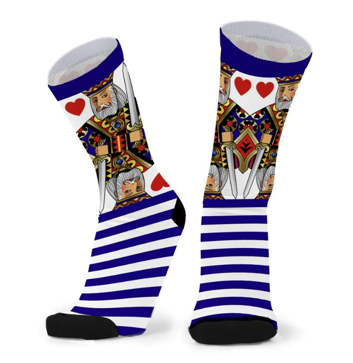 RED FOX SOCKS KING OF HEARTS