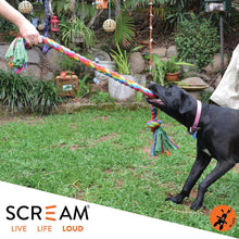 Load image into Gallery viewer, SCREAM 2-KNOT JUMBO ROPE DOG TOY
